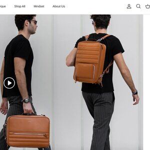 BRAND NEW | 3-In One Leather BACKPACK, BRIEFCASE, MESSENGER BAG